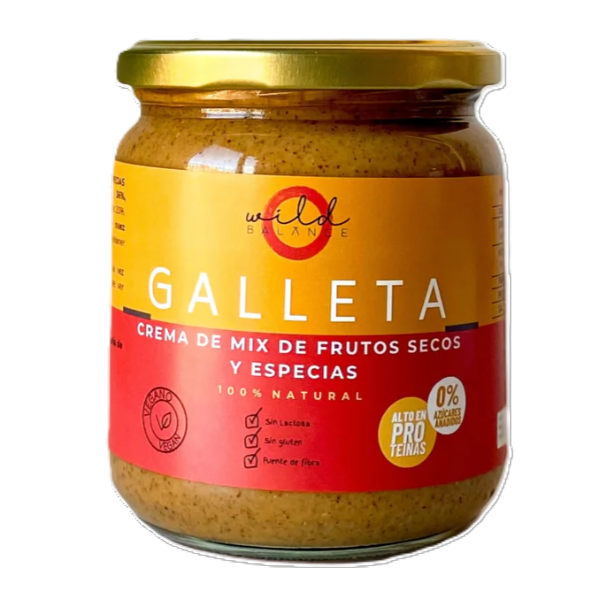Crema de frutos secos sabor galleta 350gr